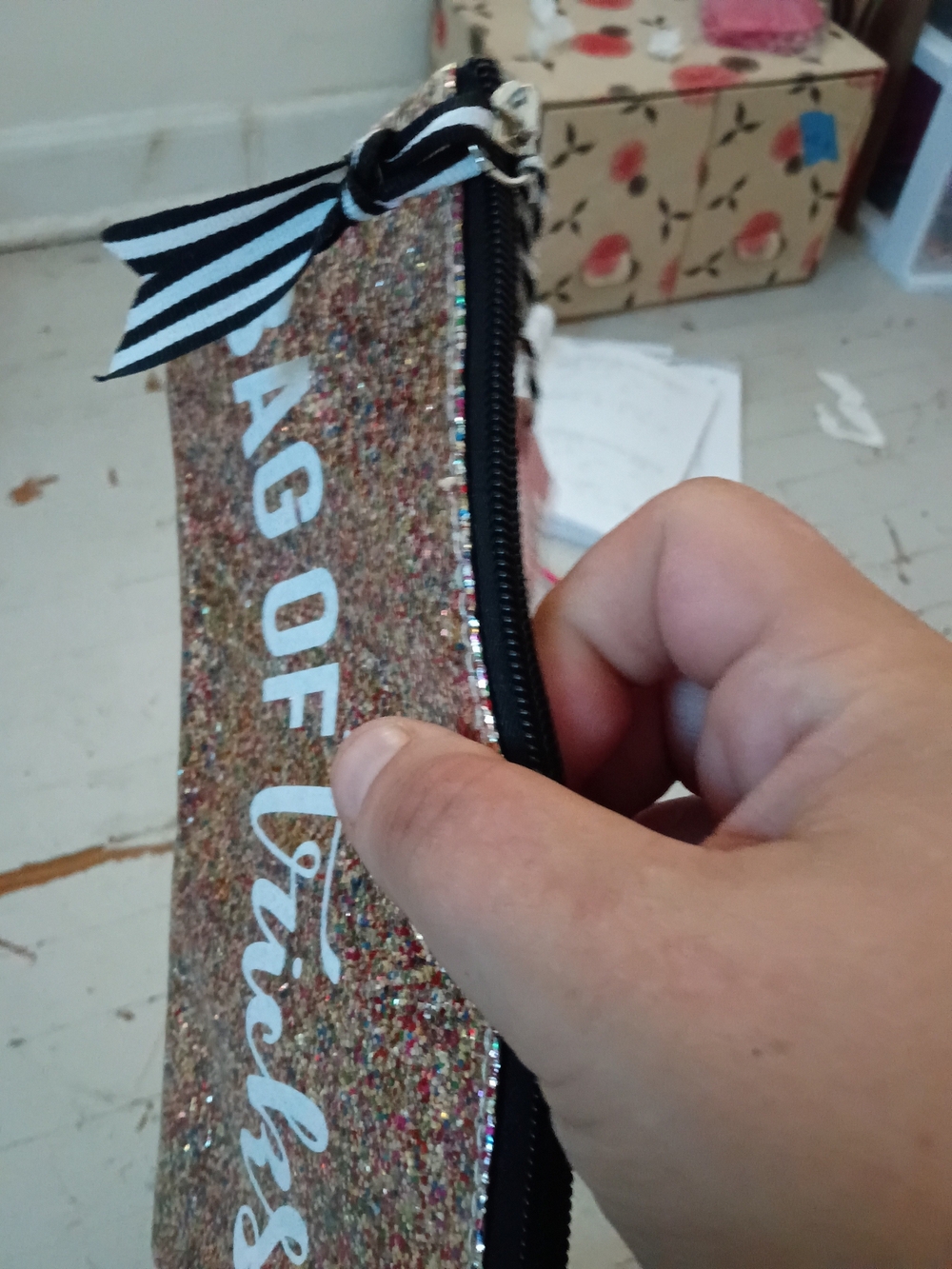 Ellie Brand Bag Of Tricks Bling Cosmetic Bag